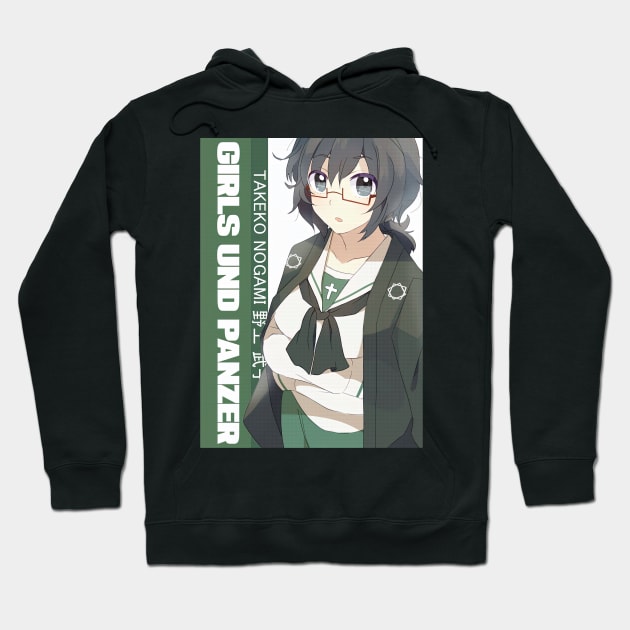 Oryou Takeko Nogami Girls UND Panzer Hoodie by ThomaneJohnson